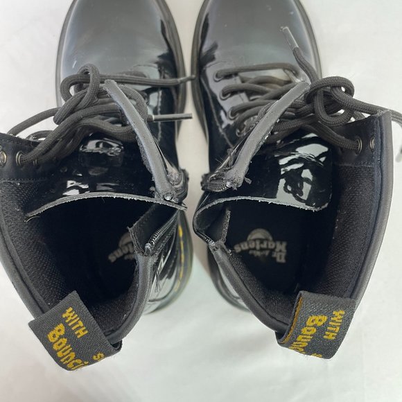 Girls Doc Marten Patent Leather Boots - Picture 8 of 8